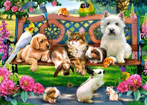 Puzzle 180. Pets in the Park - tantis.pl