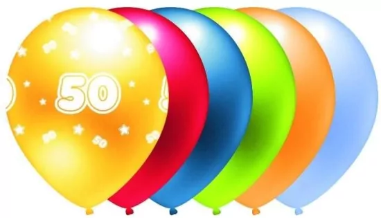 Balon 50 mix kolorów metalik