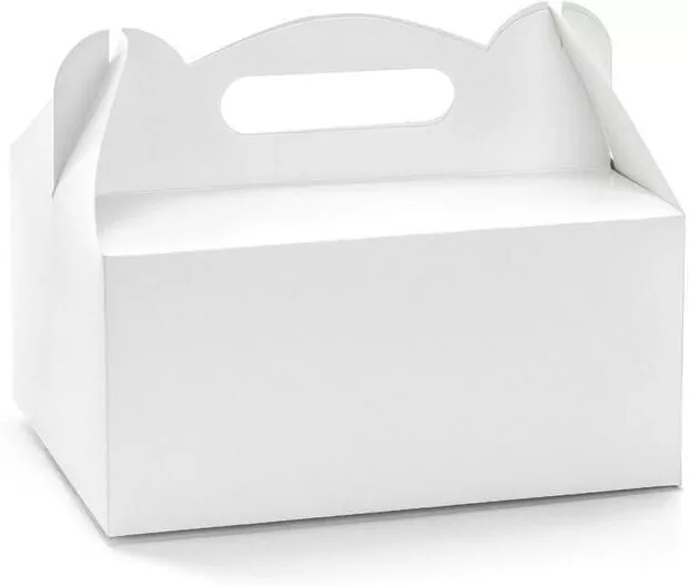 Ozdobne pudełka na ciasto, białe - tantis.pl