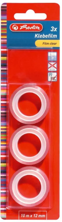 Taśma przeźroczysta 10m x 12mm 3 szt. - tantis.pl