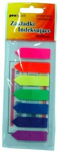 Zakładki indeksujące ZI-13 plastikowe 7x25 12mm x45mm - tantis.pl