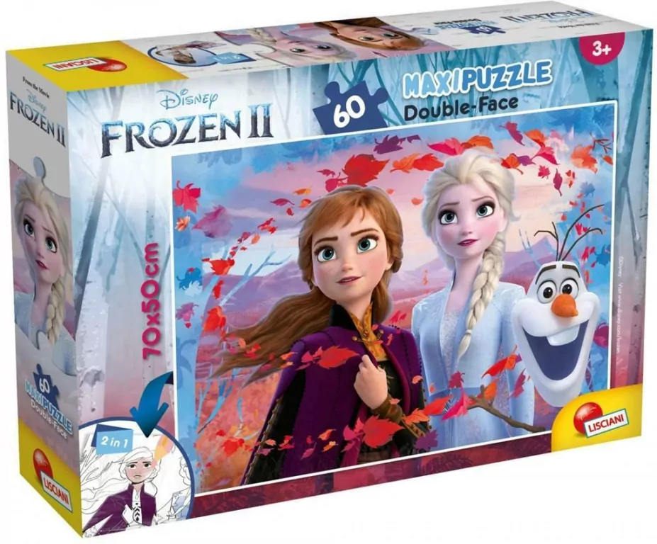Puzzle 60 dwustronne. Supermaxi. Frozen 2 - tantis.pl
