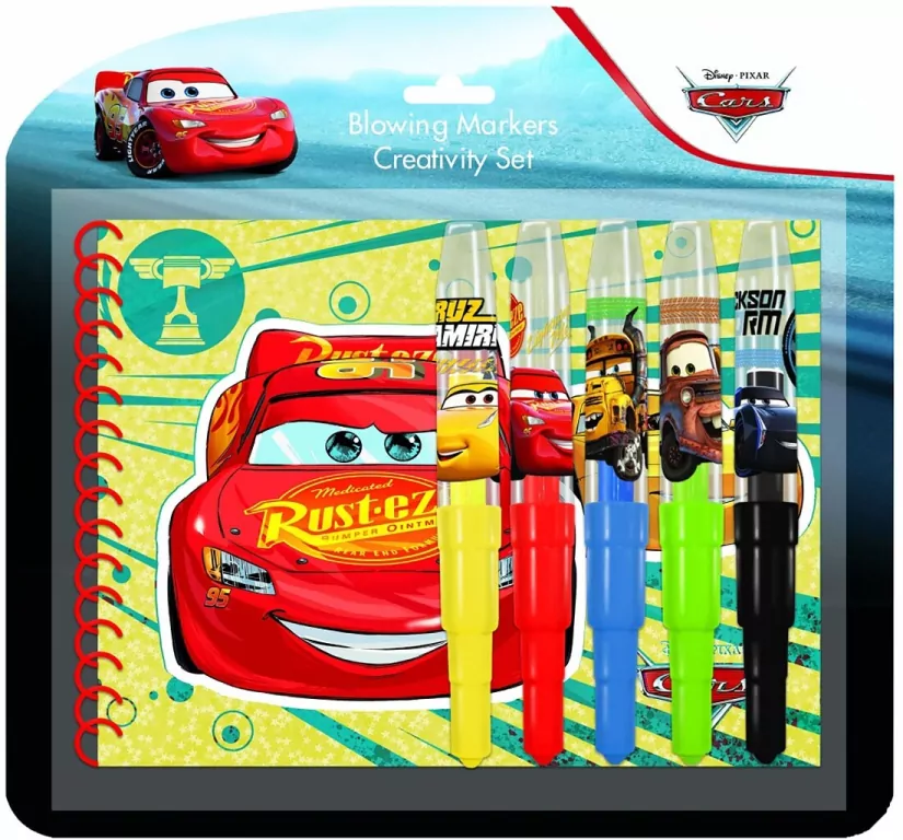 Zestaw kreatywny markery dmuchane Cars - tantis.pl