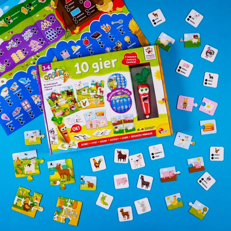 Lisciani. Carotina 10 gier - tantis.pl