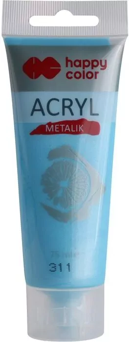 Farba akrylowa 75 ml niebieski metalik - tantis.pl