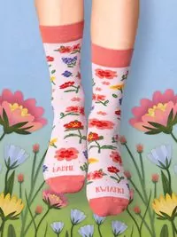 Skarpety 36-40. Ładne kwiatki - tantis.pl