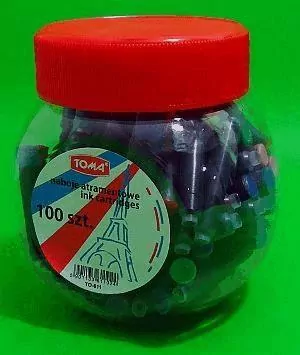 Naboje do piór niebieskie, 100 sztuk. - tantis.pl