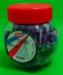 Naboje do piór niebieskie, 100 sztuk.