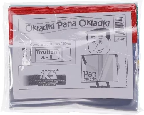 Okładka zeszytowa brulion A5  IKS - tantis.pl