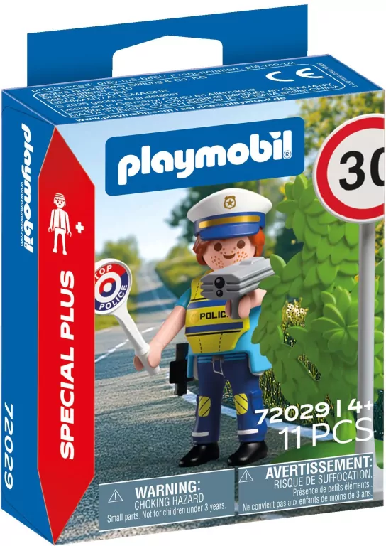 Playmobil Policjant z radarem do pomiaru prędkości 72029 - tantis.pl