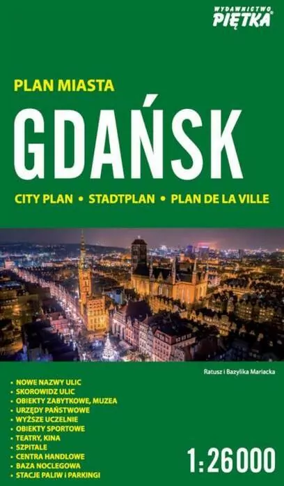 Gdańsk 1:26 000 plan miasta PIĘTKA - tantis.pl