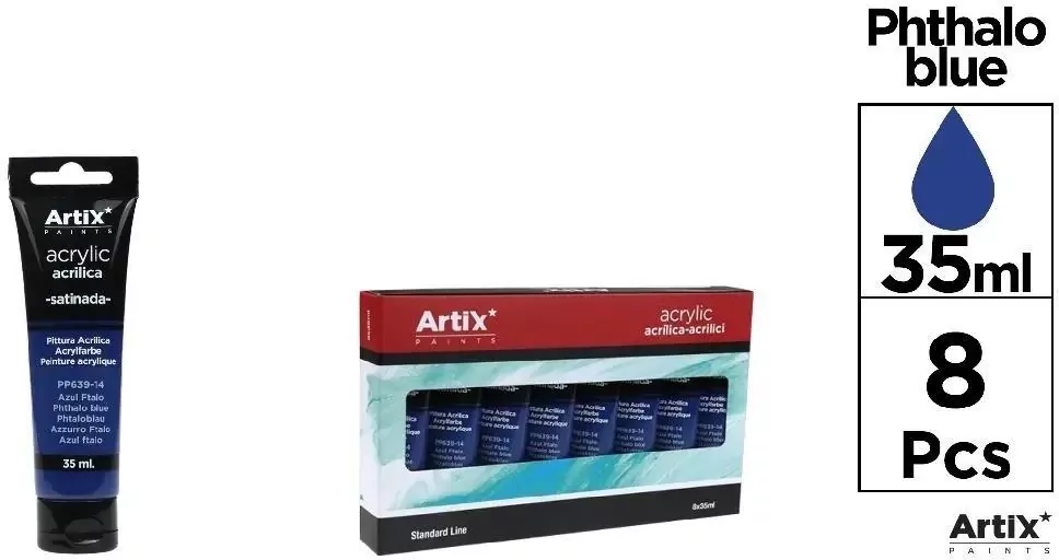 Farba akrylowa intensywnie niebieska 35ml - tantis.pl