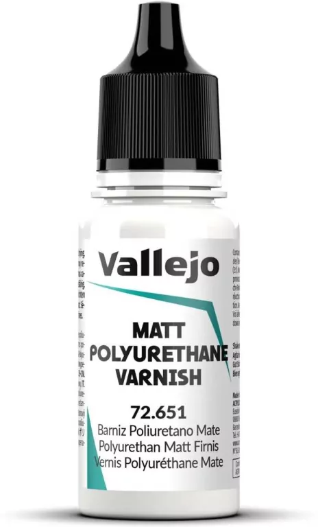 Vallejo: 72.651 - Matt Polyurethane Varnish (18 ml) - tantis.pl