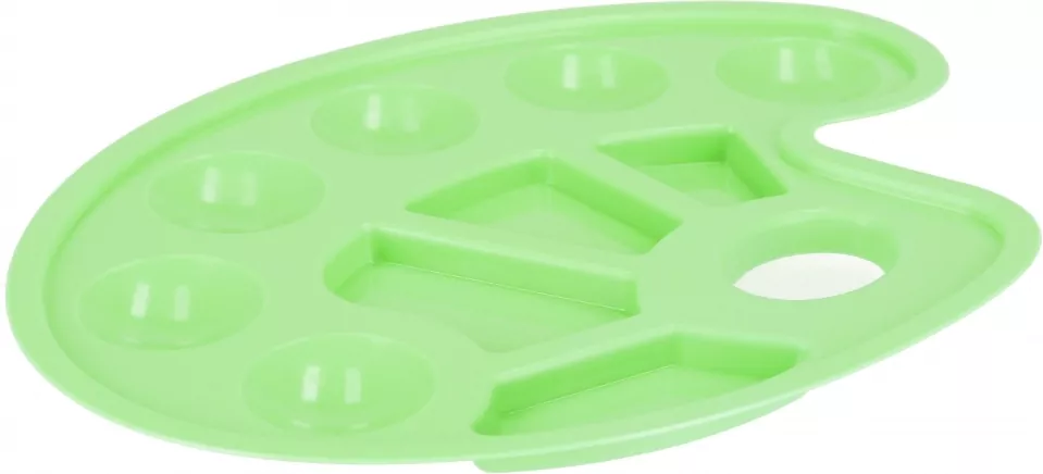 Plastikowa paleta do farb pastel zielony - tantis.pl