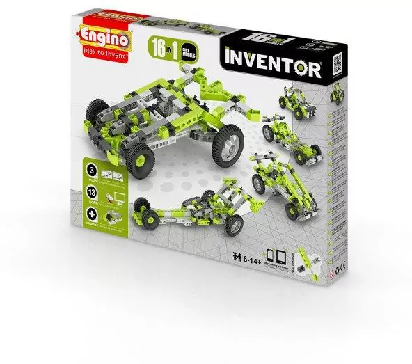 Klocki konstrukcyjne 16w1 Cars Engino Inventor - tantis.pl