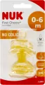 NUK. First Choice. Smoczki na butelkę lateks. 0-6 miesięcy - tantis.pl