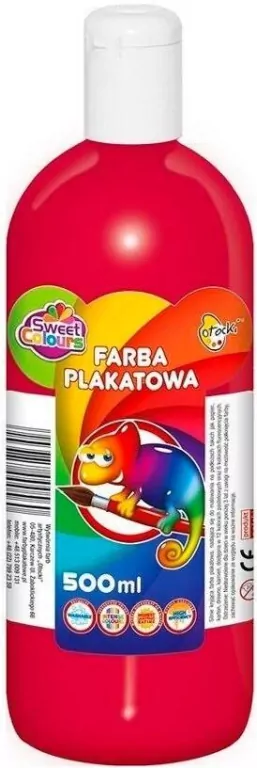 Farba plakatowa rubinowa 500ml - tantis.pl