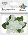 Ozdoba materiałowa. Kwiaty gardenii - tantis.pl