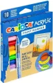 Markery akrylowe z pędzelkiem 10 kolorów CARIOCA - tantis.pl