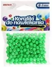 Koraliki do nawlekania zielone + sznurek 6mm 16g - tantis.pl