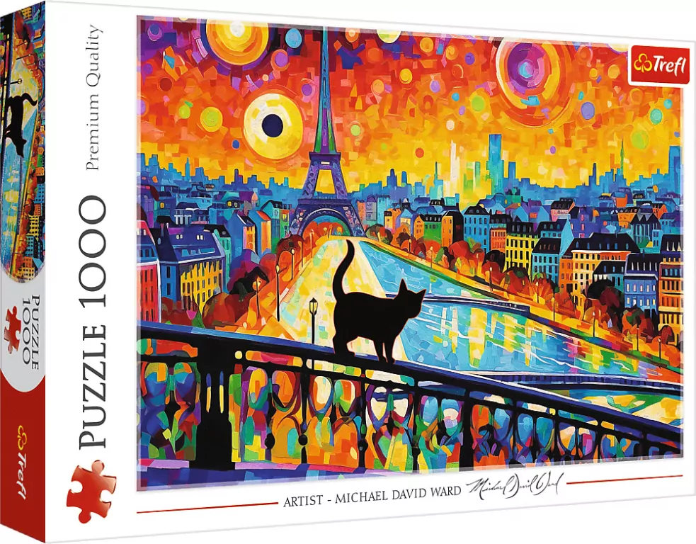 Kot w Paryżu. Puzzle 1000 elementów - tantis.pl