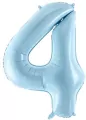 Balon foliowy 4 jasny niebieski 86cm - tantis.pl