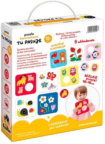 CzuCzu. Puzzle kontrastowe Tu pasuje 15m+ - tantis.pl