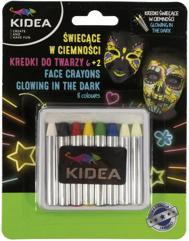 Kredki do twarzy. 8 kolorów - tantis.pl