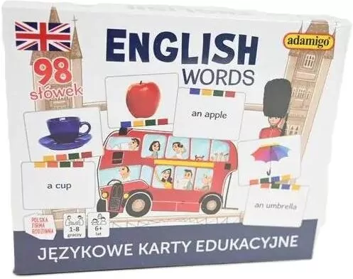 English words - językowe karty edukacyjne - tantis.pl