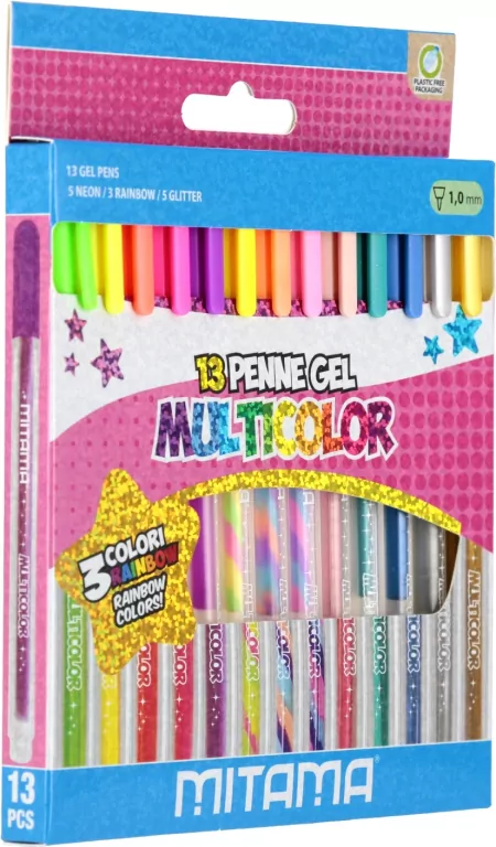 Długopisy żelowe 13 kolorów - tantis.pl