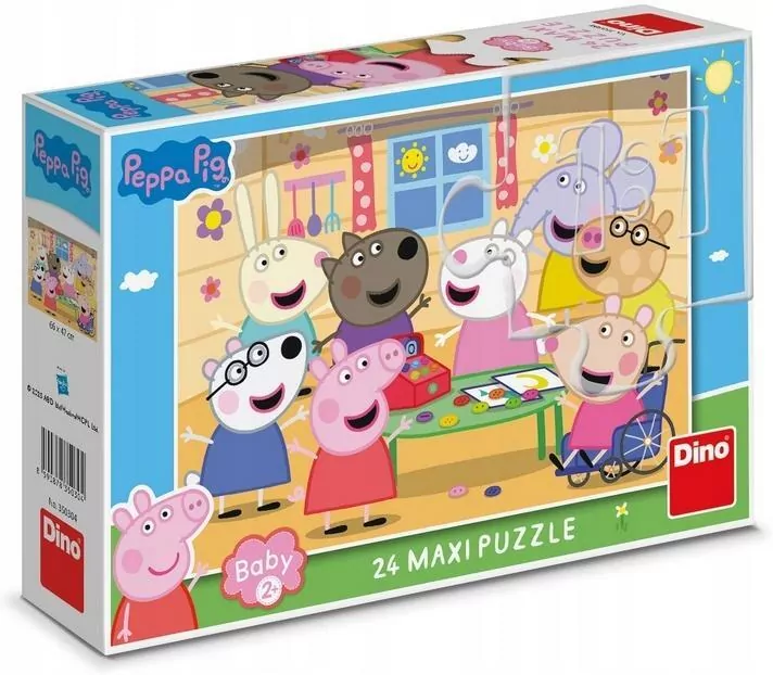 Puzzle maxi 24el. Świnka Peppa wizyta w sklepie - tantis.pl