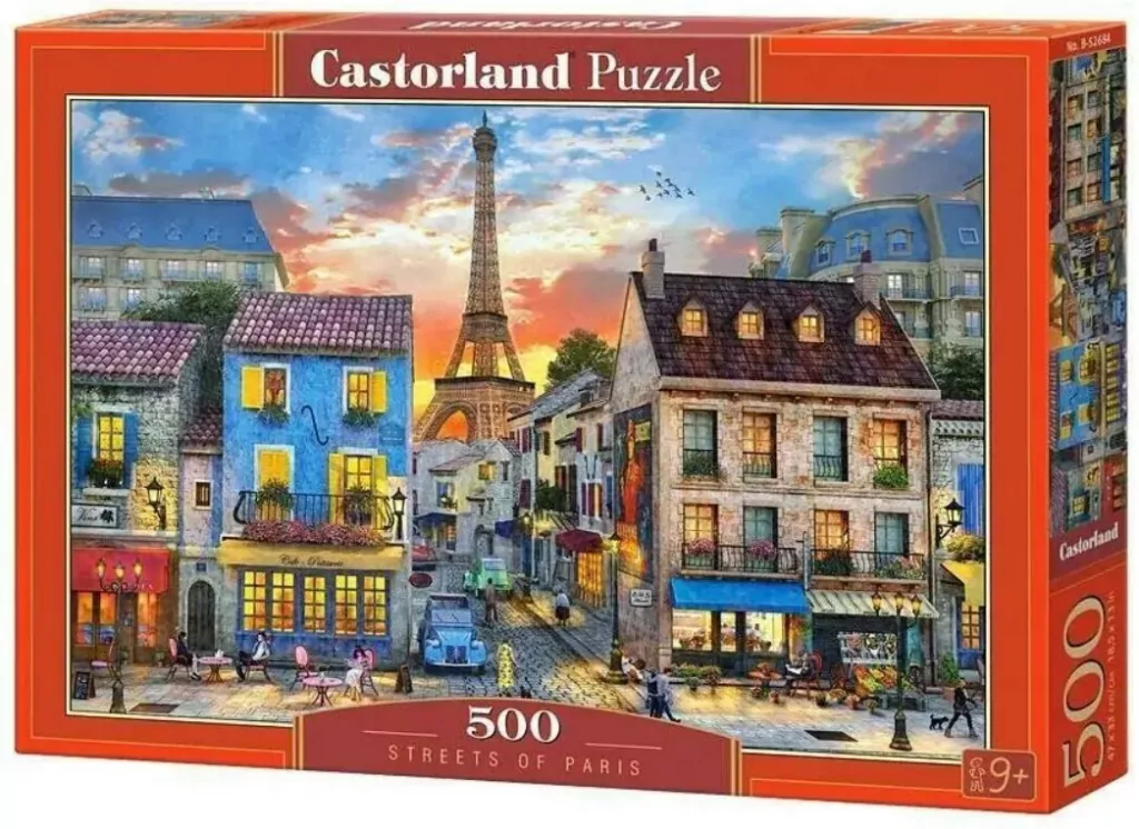 Puzzle 500. Ulice Paryża B-52684 - tantis.pl