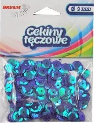 Cekiny tęczowe T 80 niebieski - tantis.pl