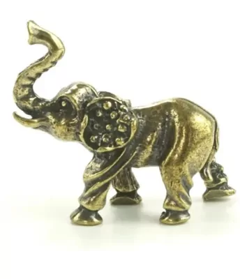 Figurka metalowa Słoń Indyjski ABINO