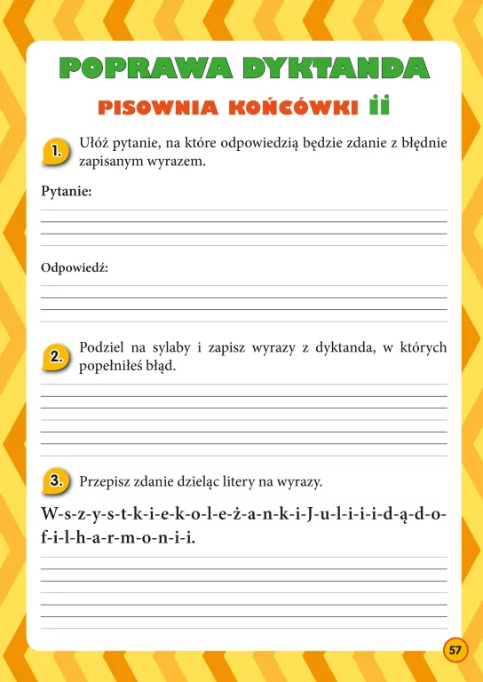 Dyktanda z nagraniem dla klasy II - tantis.pl