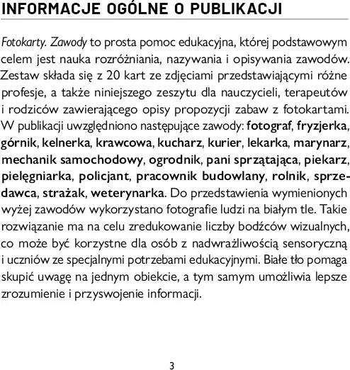 Fotokarty. Zawody. Uniwersalna pomoc edukacyjna - tantis.pl