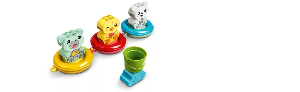 LEGO® DUPLO® Creative Play. Zabawa w kąpieli: pływający pociąg ze zwierzątkami. 10965 - tantis.pl