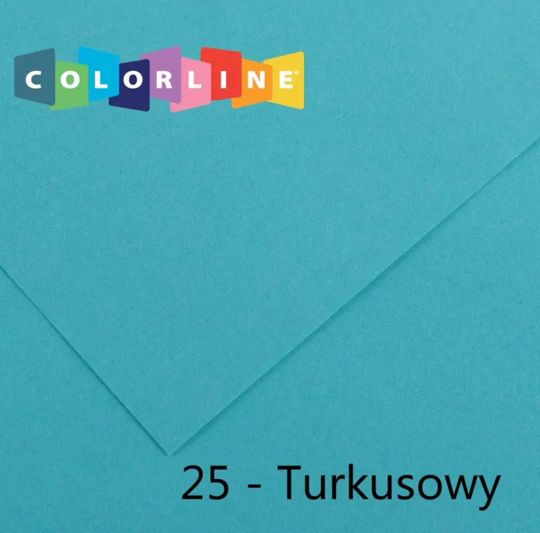 Karton Ozdobny 50x65 cm Turkus 10 szt - tantis.pl