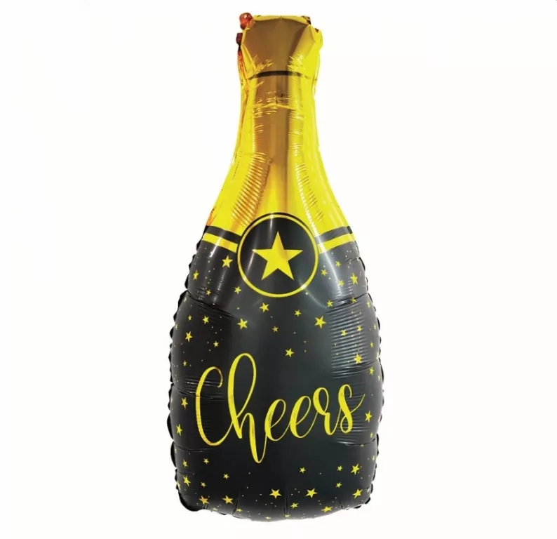 Balon foliowy B&C Szampan Cheers 35x76cm - tantis.pl