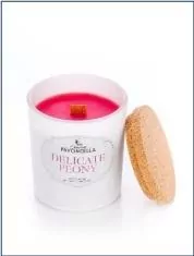 Świeczka sojowa Delicate Peony biała 135g