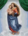 Malowanie po numerach. Madonna Sykstyńska 40x50cm - tantis.pl