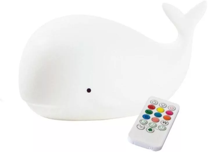 Wieloryb lampka silikonowa biała - tantis.pl