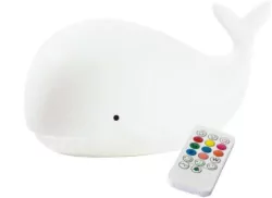 Wieloryb lampka silikonowa biała