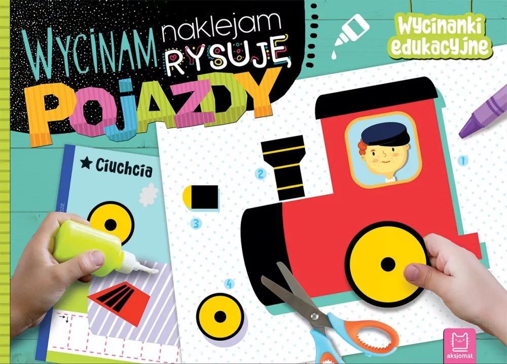 Pojazdy. Wycinam, naklejam, rysuję. Wycinanki edukacyjne - tantis.pl