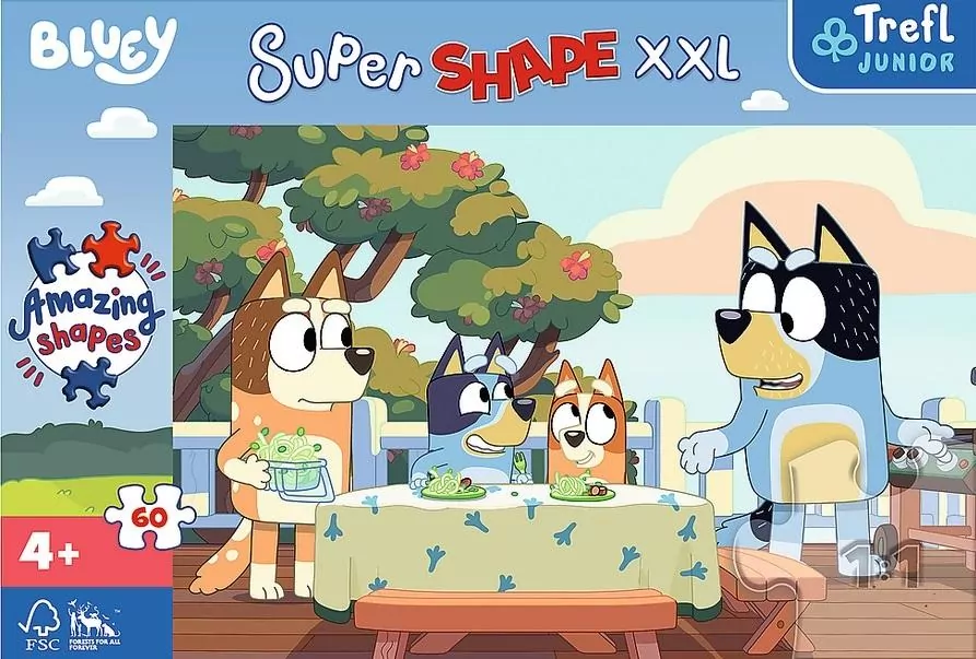 Bluey i przyjaciele. Puzzle XXL 60 elementów - tantis.pl