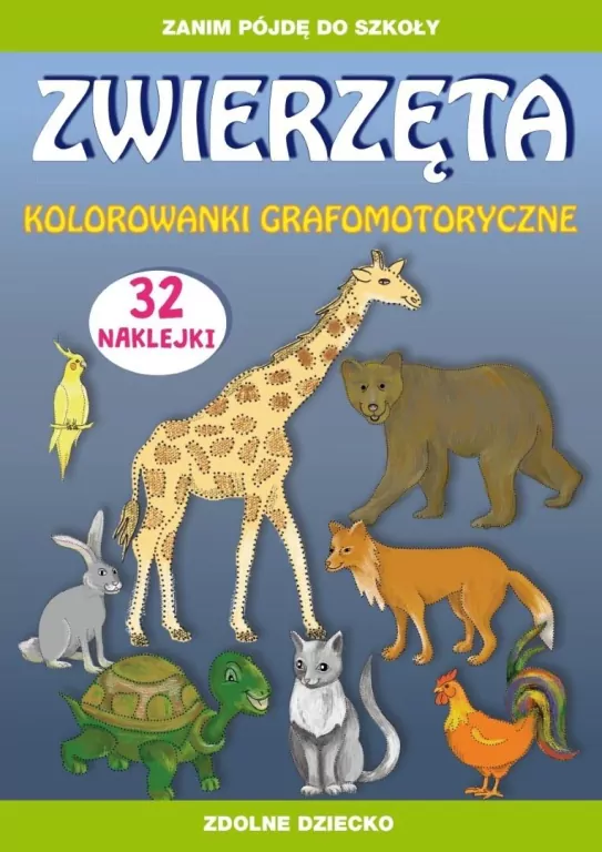 Zwierzęta. Kolorowanki grafomotoryczne - tantis.pl