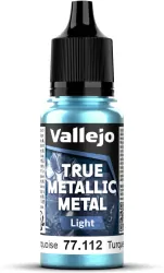 Vallejo: 77.112 - True Metallic Metal - Light - Hydra Turquoise (18 ml)