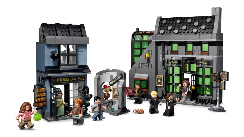 LEGO® Magiczne sklepy na ulicy Śmiertelnego Nokturnu 76471 - tantis.pl