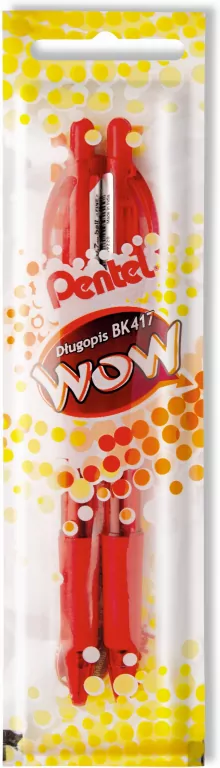 Długopis 0,7 mm. Czerwony 2 szt - tantis.pl