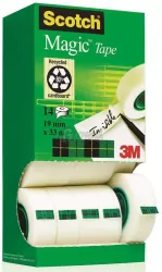 Taśma klejąca matowa. Scotch Magic 19mm. 14 sztuk